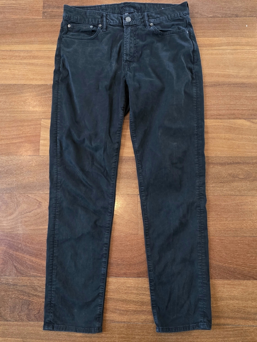 American Eagle Athletic Fit Flex Jeans Mens 33x31 Black Stretch Tapered